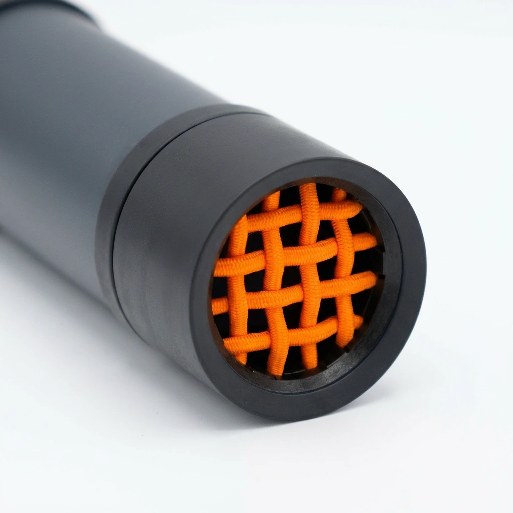 Silent Guard Köchereinsatz Einzelrohr – für einen lautlosen Köcher (neonorange)