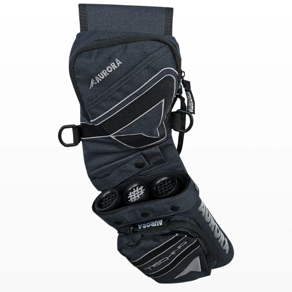Aurora Techno Field 2.0 – field quiver with silent Silent Guard insert (schwarz, RH)