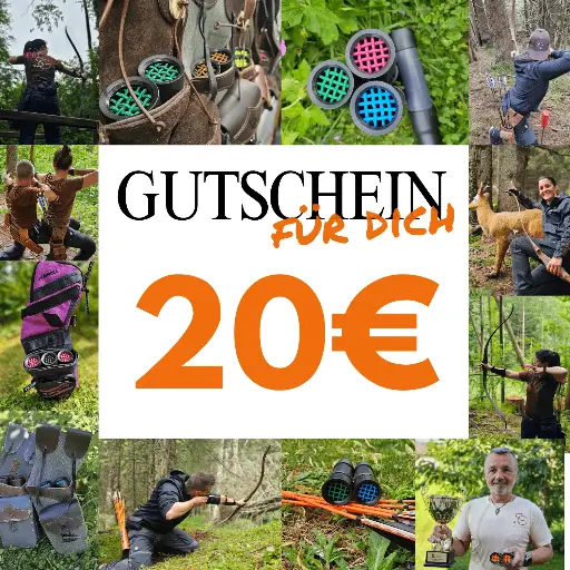 Wertgutschein 20 € – das Geschenk für Bogenschützen